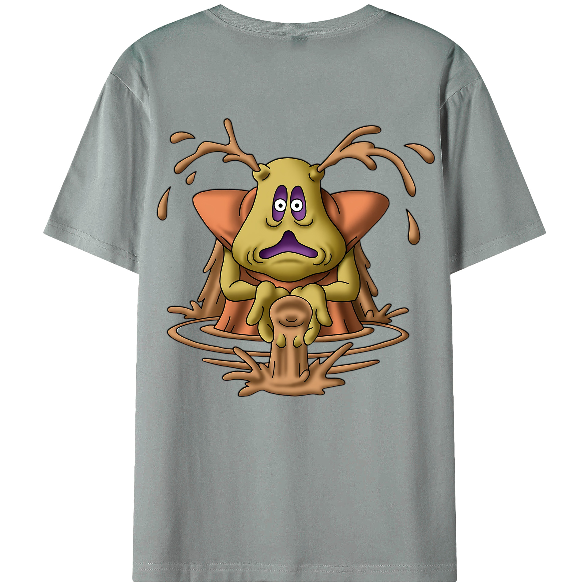 （画像用） ドラゴンクエスト Doragon Kuesuto Dragon Quest 綿100％ メンズ半袖Tシャツ（バックプリント） 通気性